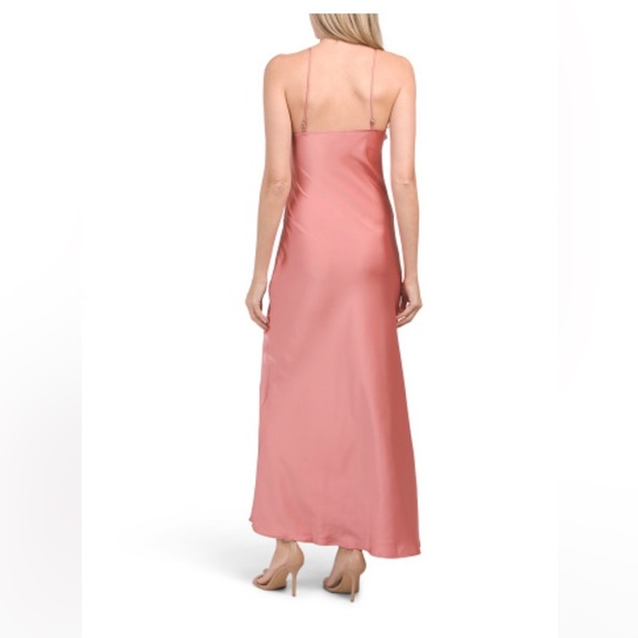 LAST CHANCE MOON RIVER Rosette Halter Maxi Dress - Picture 6 of 8